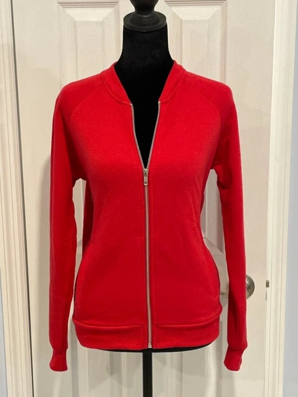 Atmosphere Women’s Red Zip Front Bomber Jacket 4